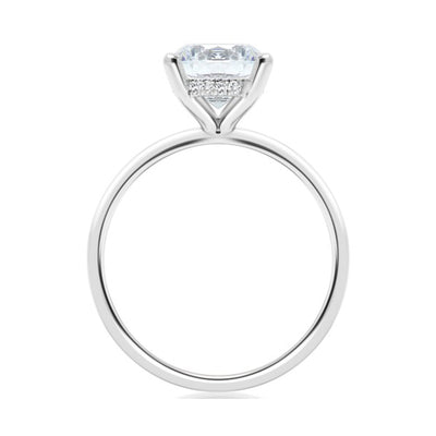 0.06 ctw Diamond Hidden Halo Engagement Ring
