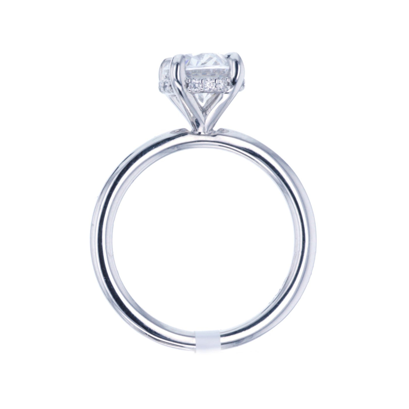 0.14 ctw Diamond Hidden Halo Engagement Ring