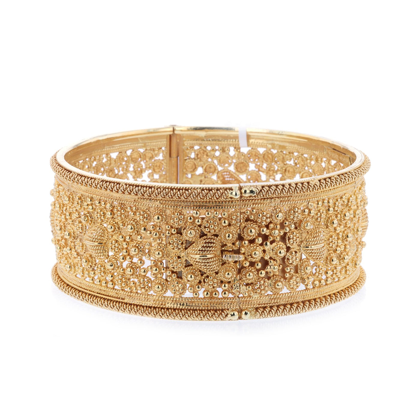 28MM Wide Hinged Bangle Bracelet