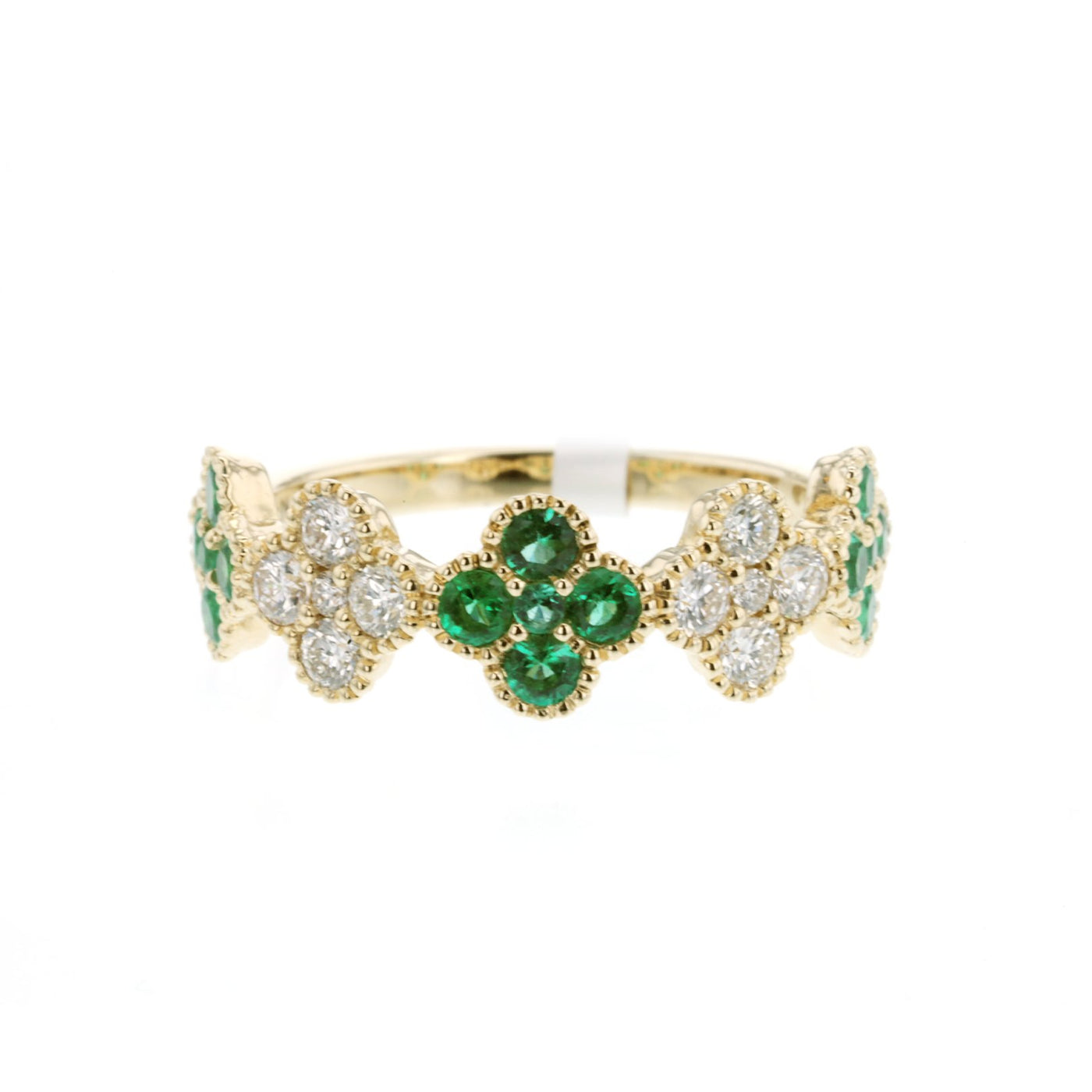 Emerald & Diamond Flower Band