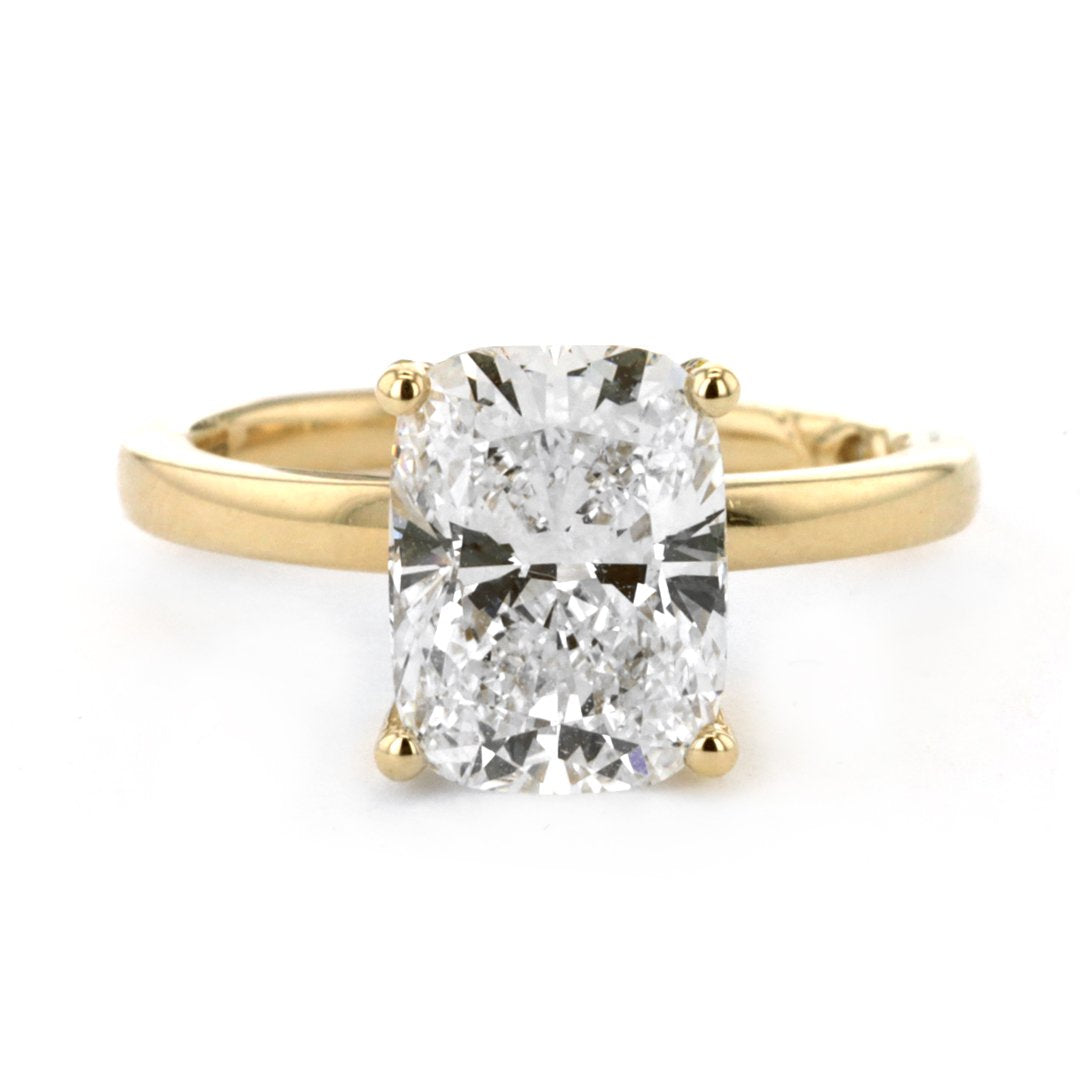 3.06 ct Lab-Grown Diamond Hidden Halo Engagement Ring