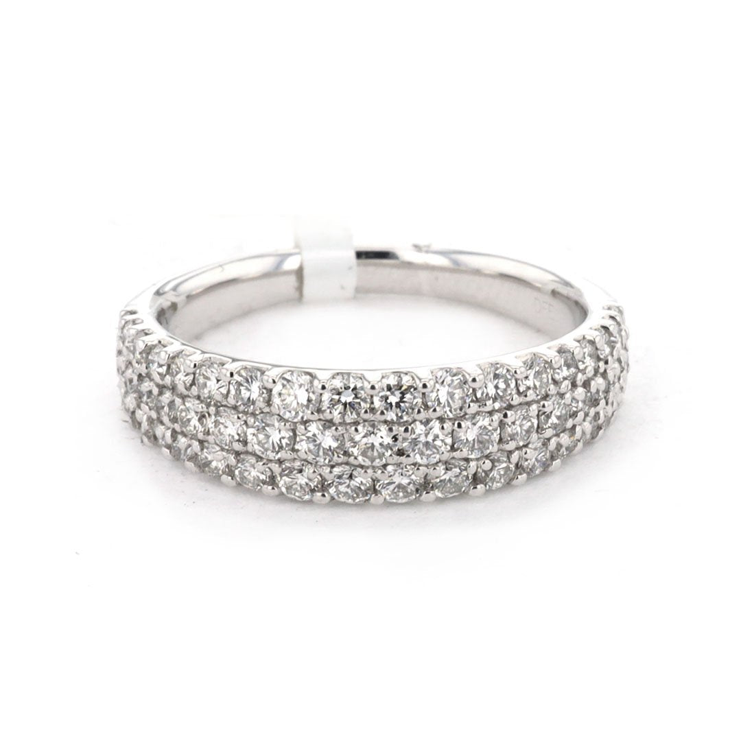 1.00 ctw Diamond 3-Row Band