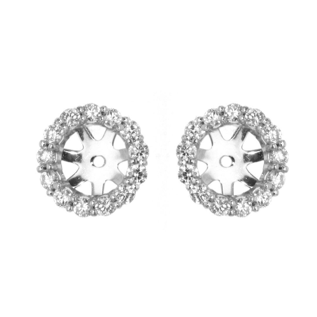 0.75 ctw Diamond Earring Jackets