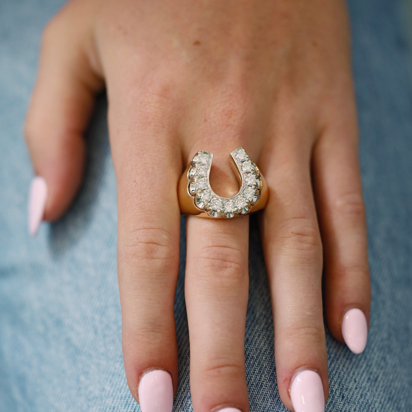 Diamond Horseshoe Ring