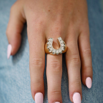 Diamond Horseshoe Ring
