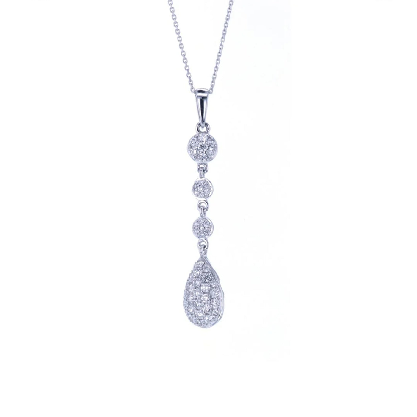 0.37ctw Diamond Drop Necklace