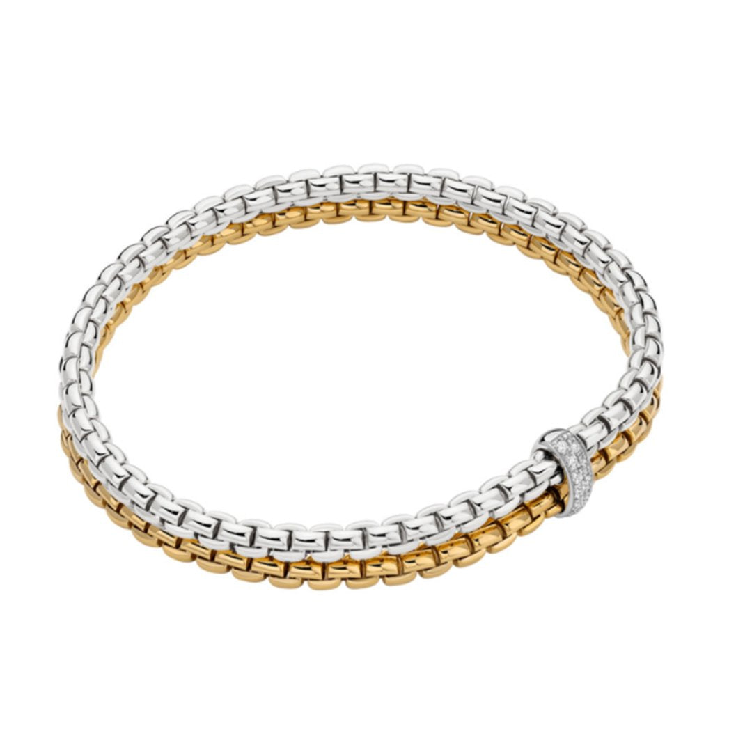 0.10 ctw Diamond 2 Strand Stretch Bracelet
