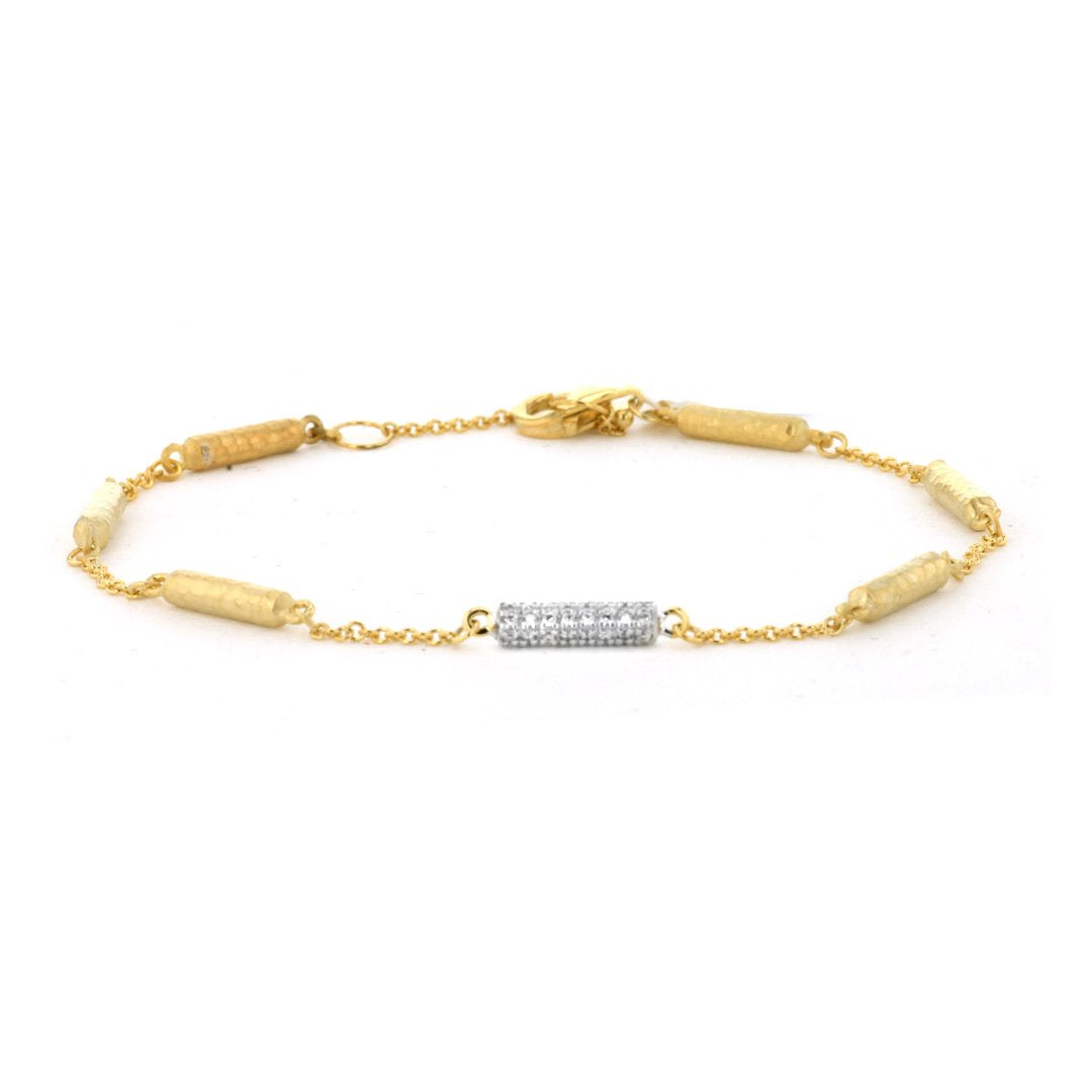0.19 ctw Diamond Bar Bracelet