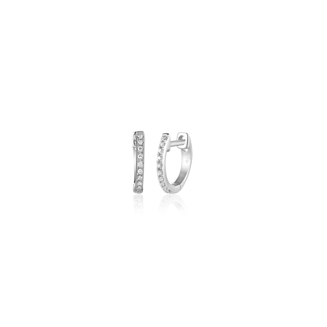 0.06 ctw Diamond Huggie Earrings