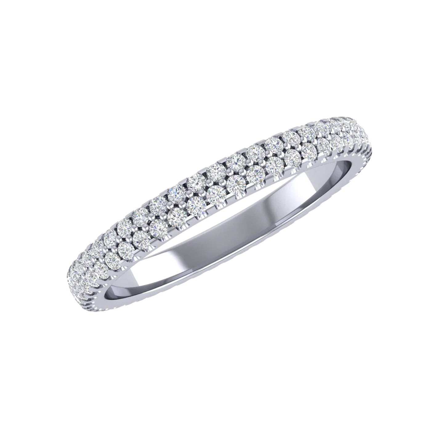 0.31 ctw Diamond 2-Row Band