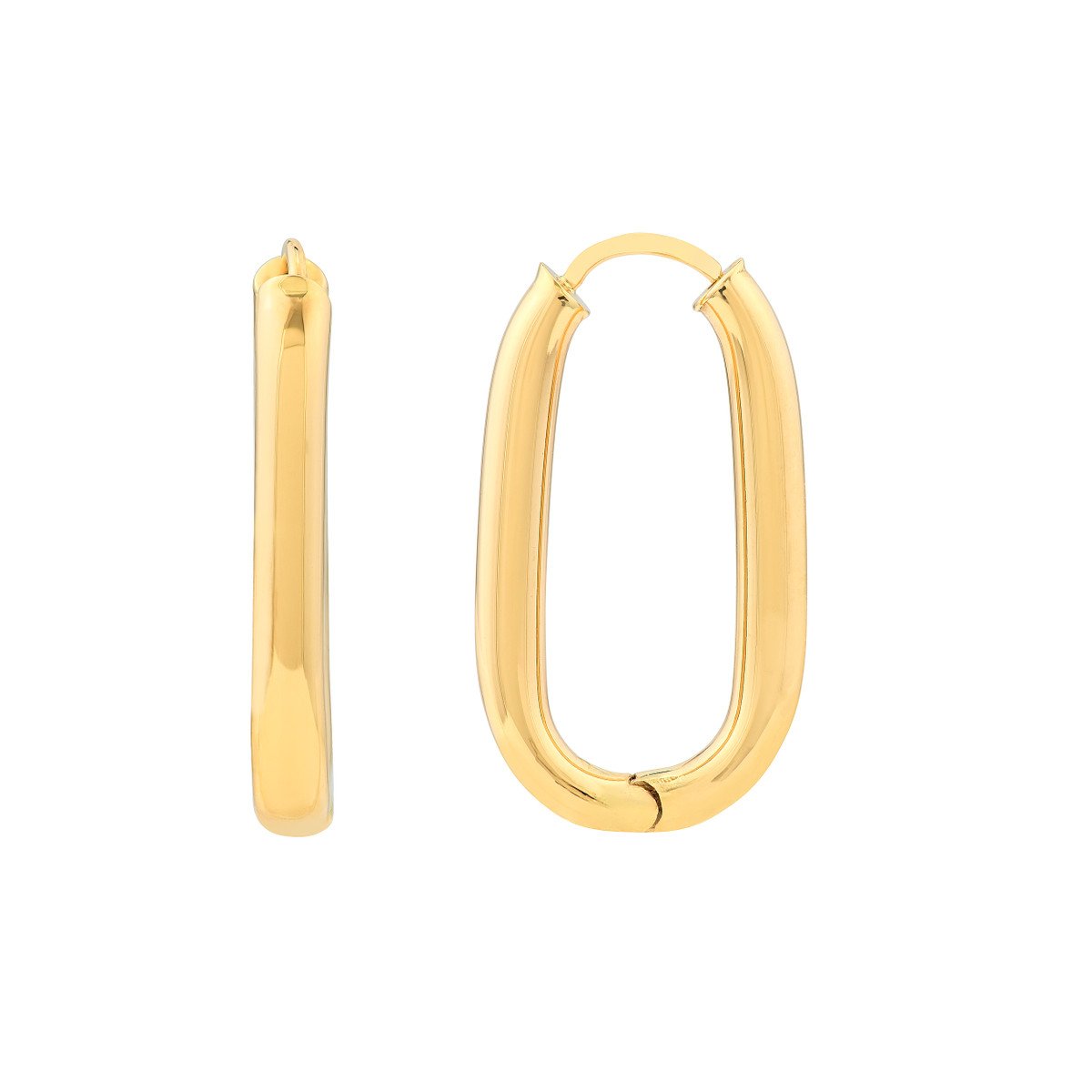 25.1MM Oval Hoop Earrings