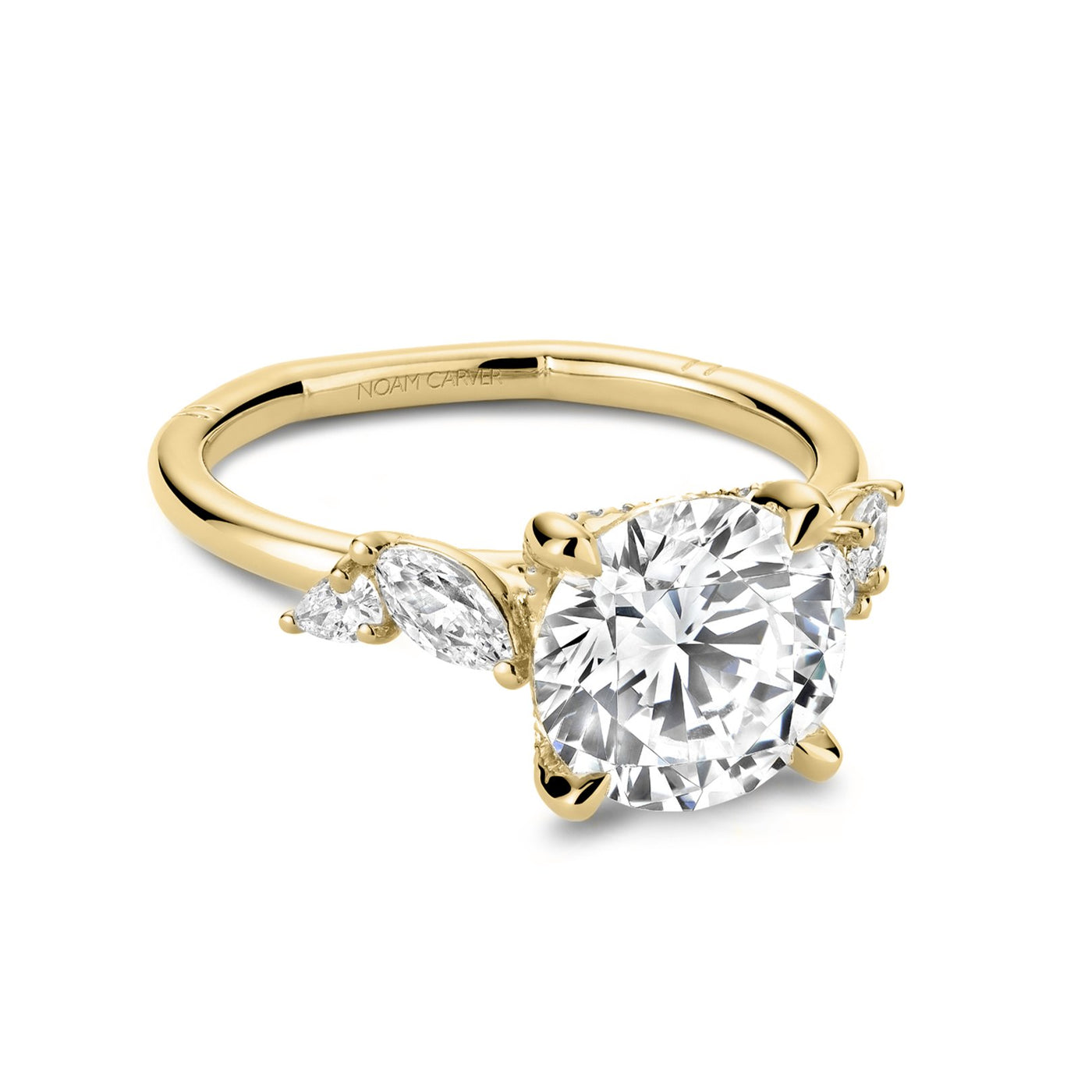 0.43 ctw Diamond Hidden Halo Engagement Ring