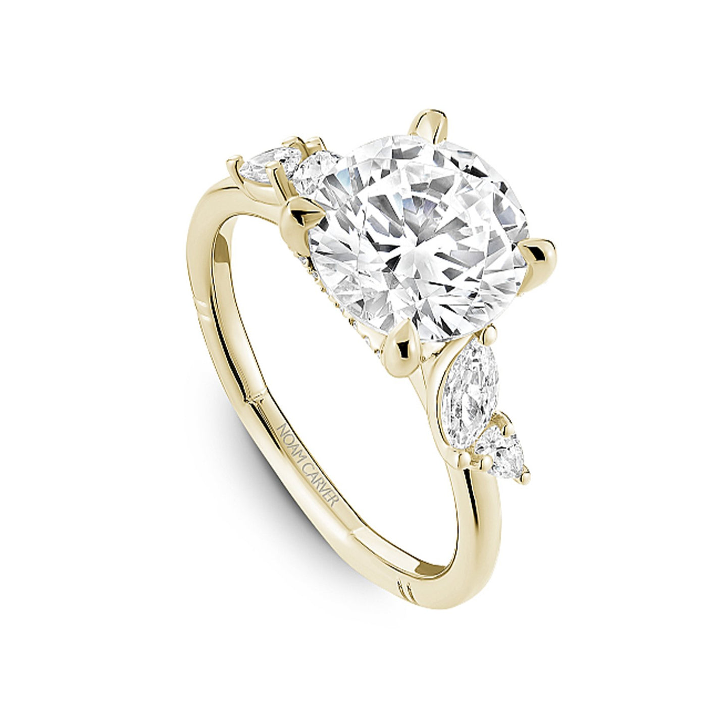 0.43 ctw Diamond Hidden Halo Engagement Ring
