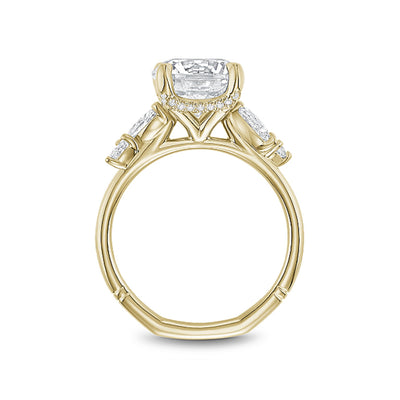 0.43 ctw Diamond Hidden Halo Engagement Ring