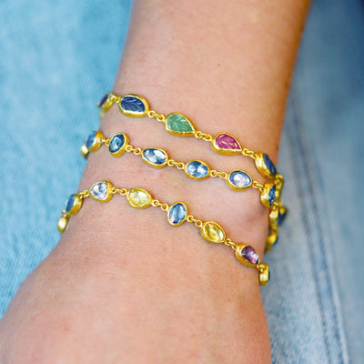 Multi-color Sapphire Bracelet
