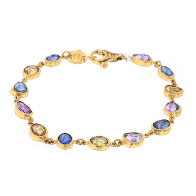 Multi-color Sapphire Bracelet