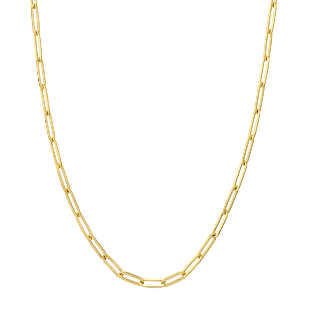 18" 3.85MM Paper Clip Chain Necklace