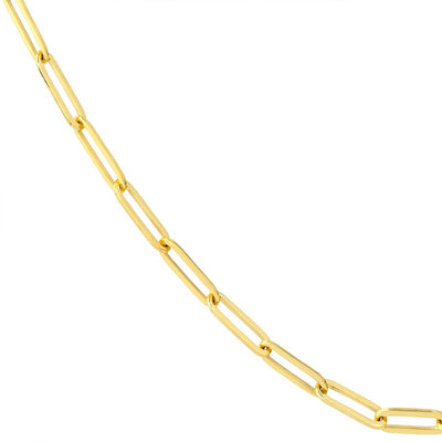 18" 3.85MM Paper Clip Chain Necklace