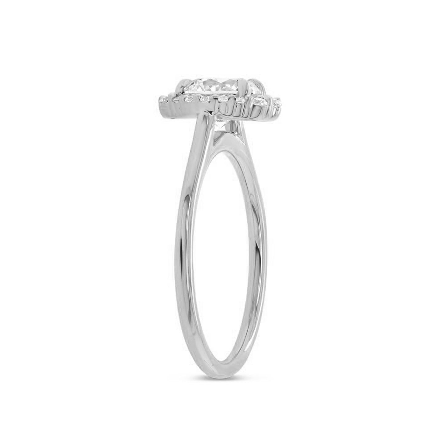 0.15 ctw Diamond Halo Engagement Ring
