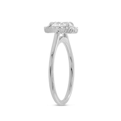 0.15 ctw Diamond Halo Engagement Ring