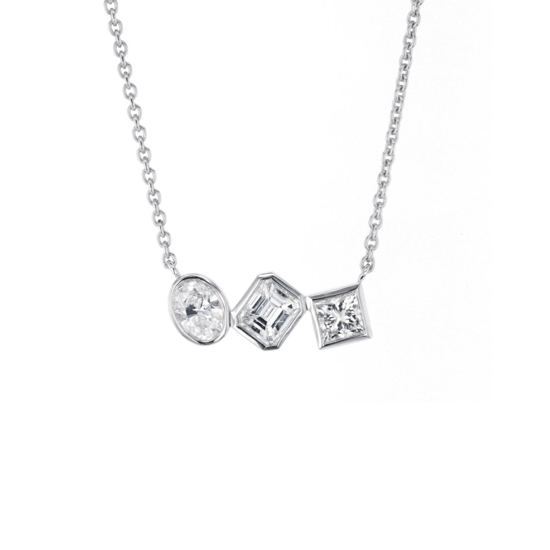 1.75 ctw Diamond Multishape Necklace