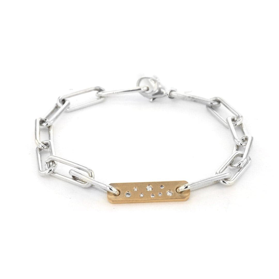 Diamond Flat Bar Bracelet