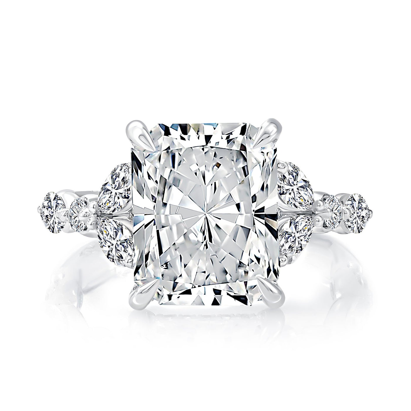 1.18 ctw Diamond Hidden Halo Engagement Ring
