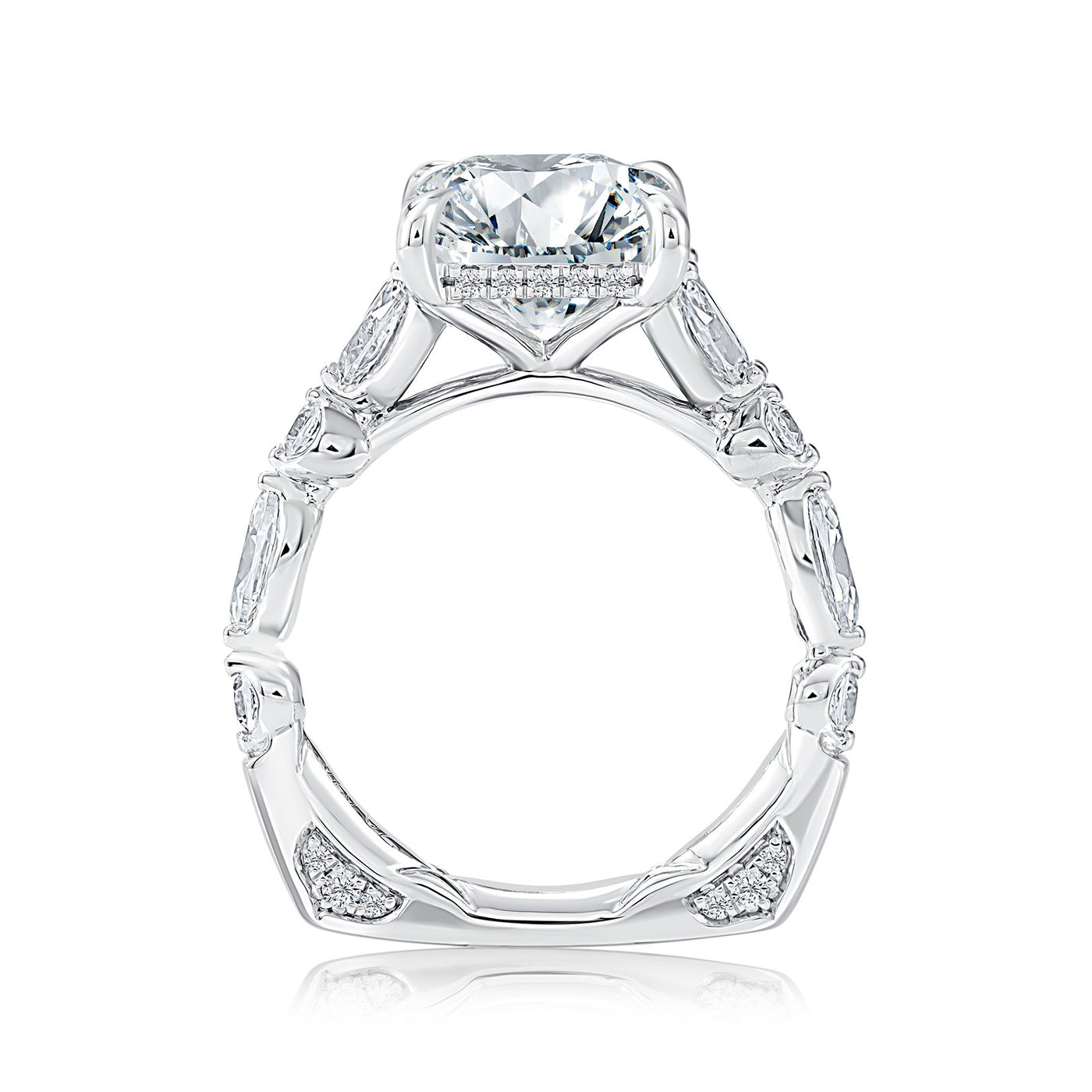 1.18 ctw Diamond Hidden Halo Engagement Ring