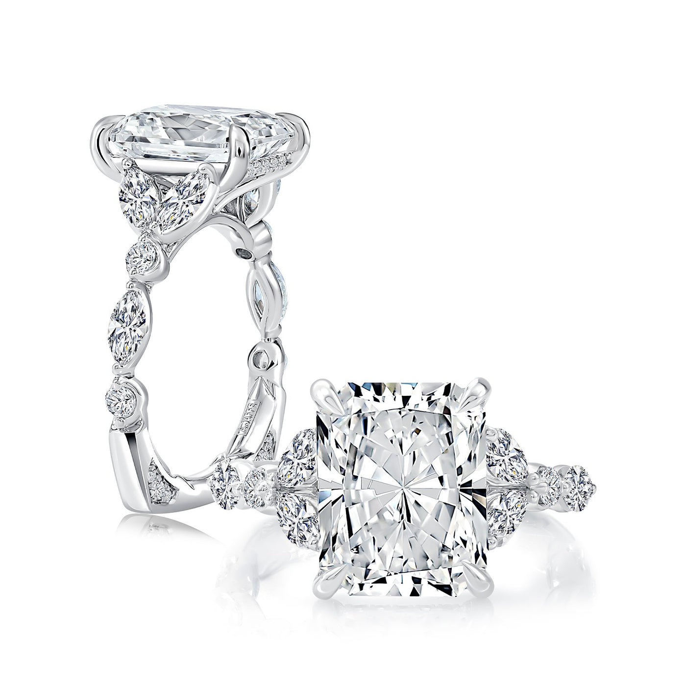 1.18 ctw Diamond Hidden Halo Engagement Ring