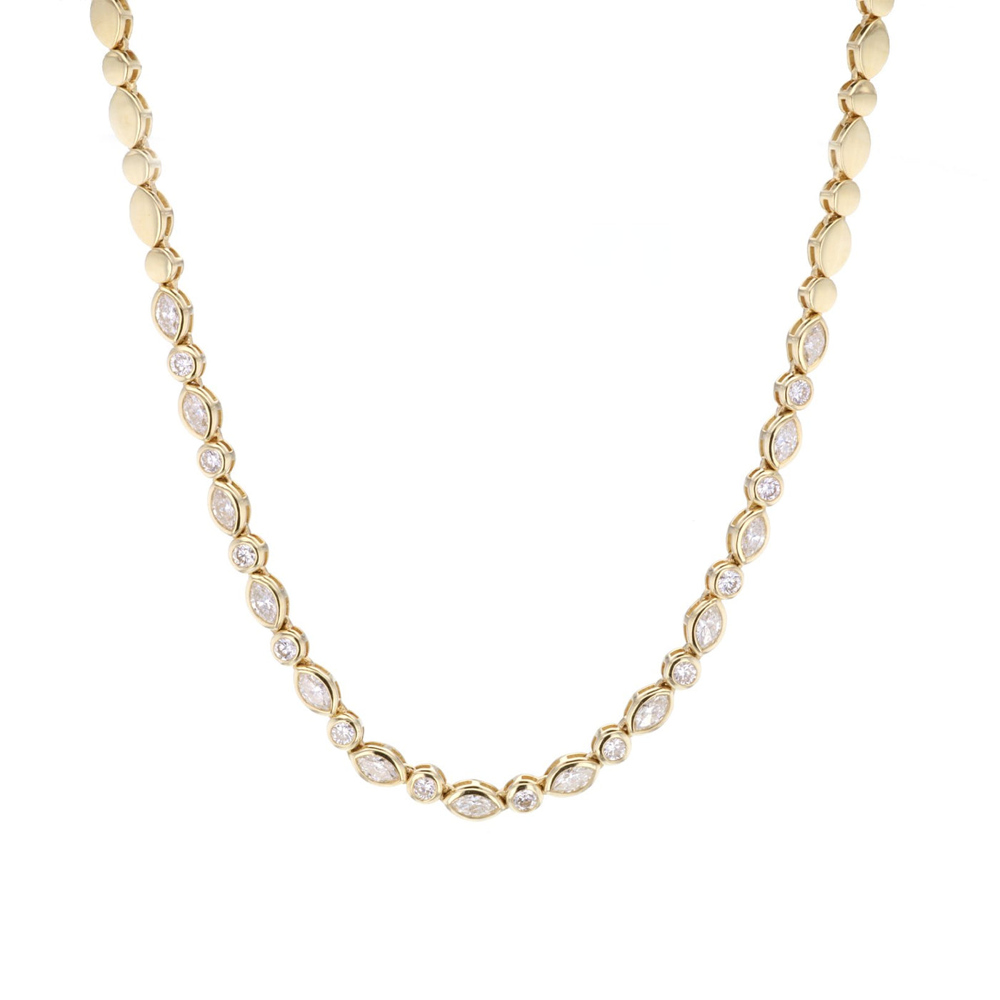 Diamond Bezel Necklace