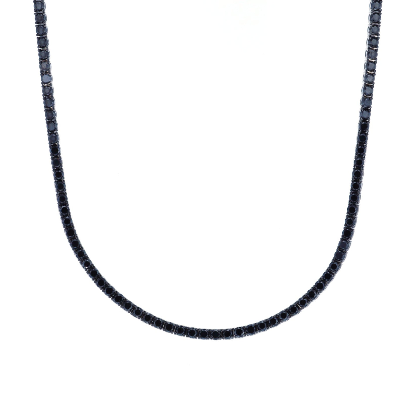 15.40 ctw Black Diamond Eternity Necklace