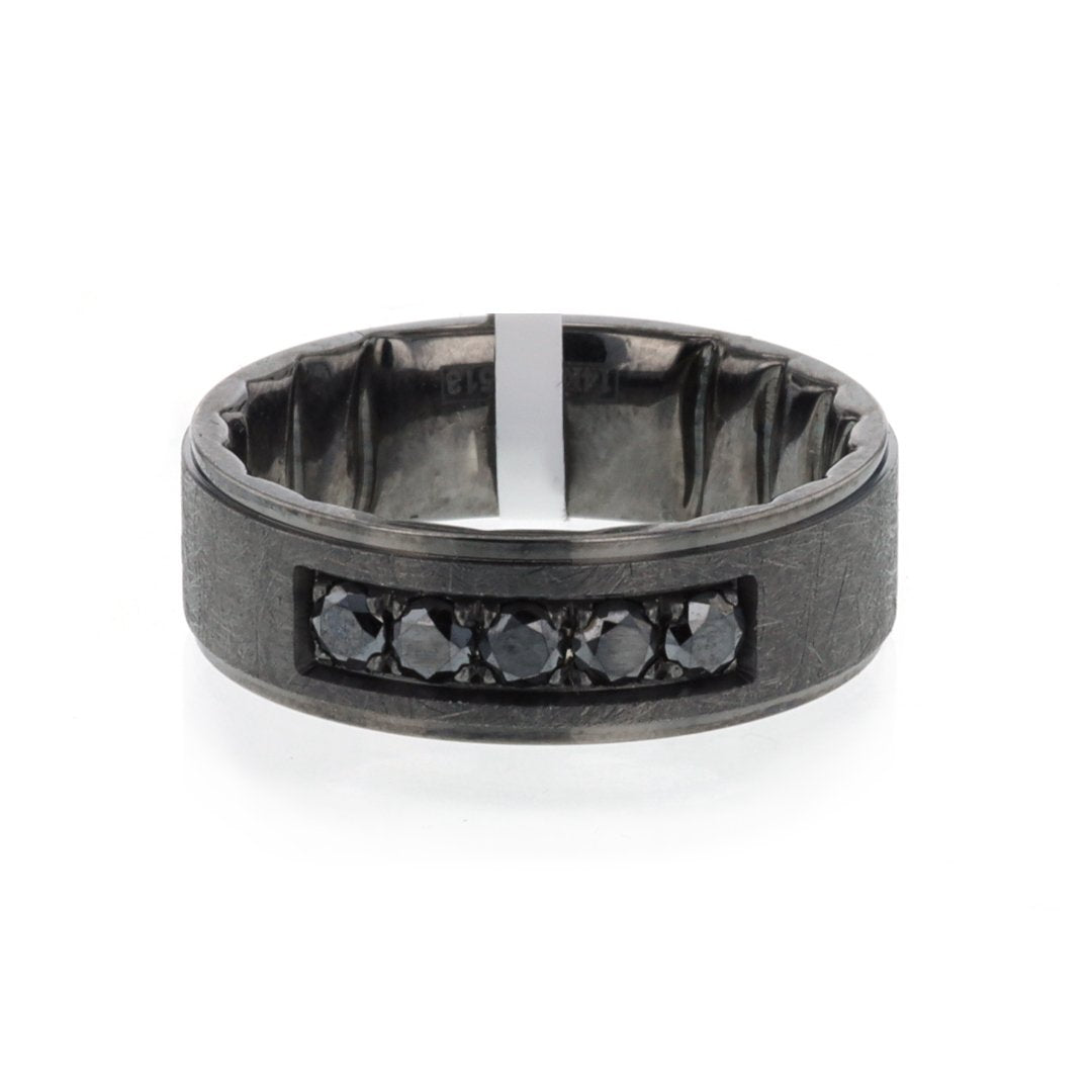 7.5MM Black Diamond Band