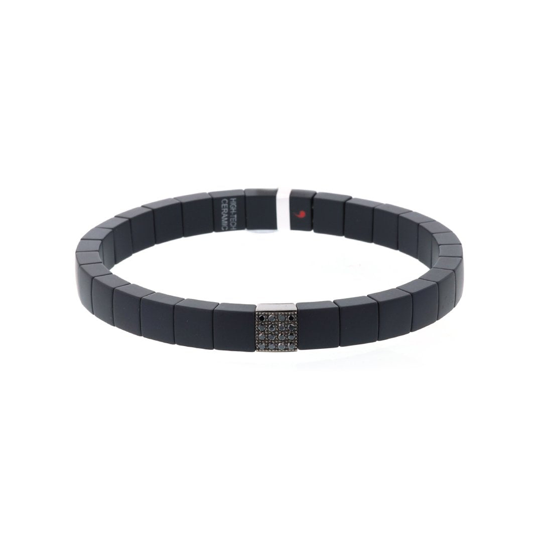 0.18 ctw Diamond Stretch Ceramic Bracelet