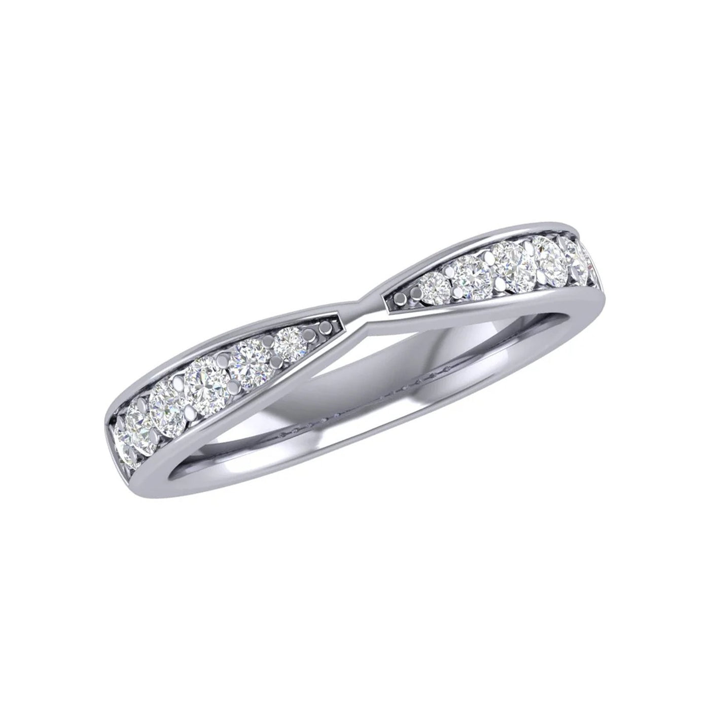 0.45 ctw Diamond Contour Band