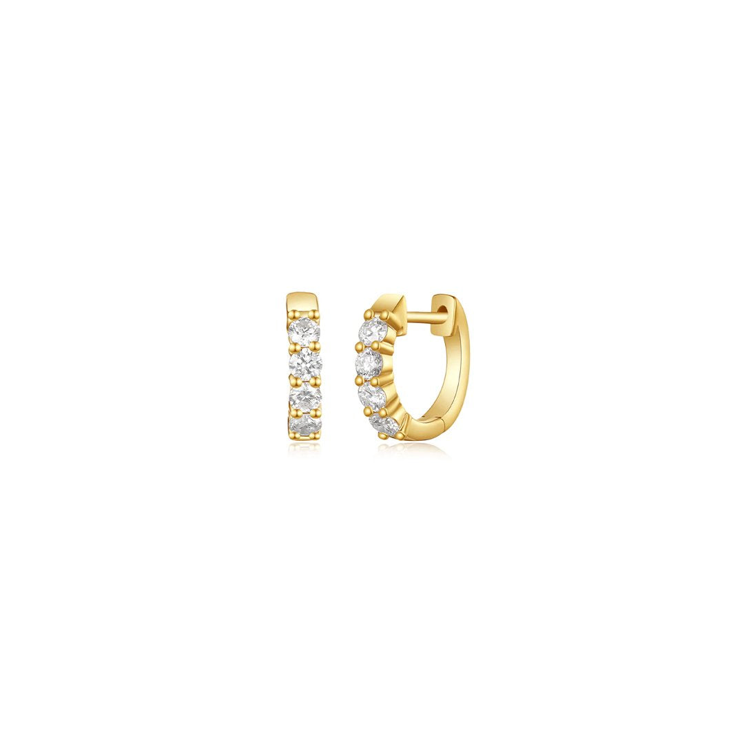 0.40 ctw Diamond Huggie Earrings