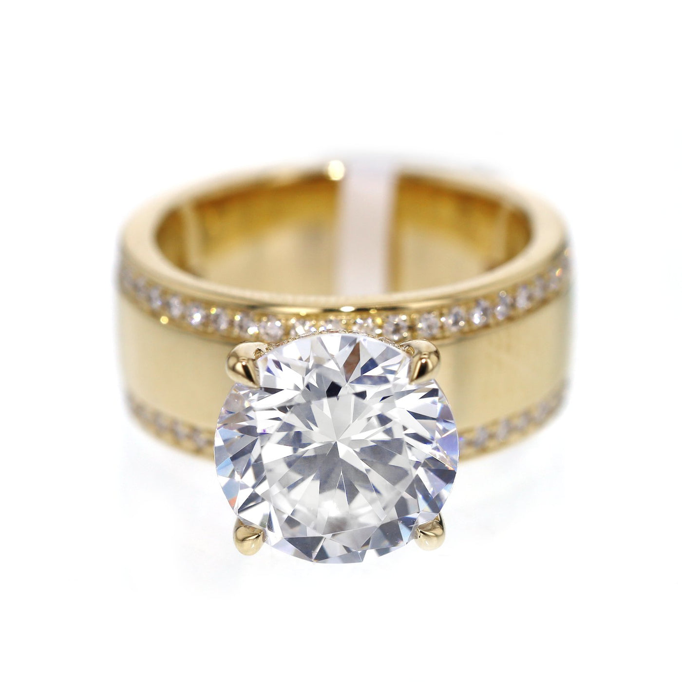 0.52 ctw Diamond Hidden Halo Engagement Ring