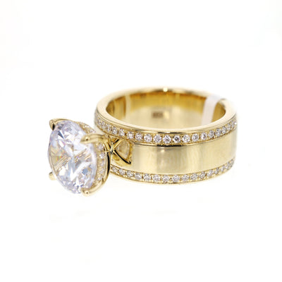 0.52 ctw Diamond Hidden Halo Engagement Ring