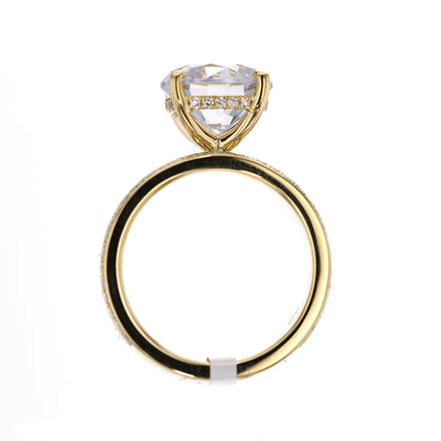 0.52 ctw Diamond Hidden Halo Engagement Ring