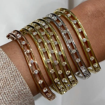0.98 ctw Diamond Bangle Bracelet