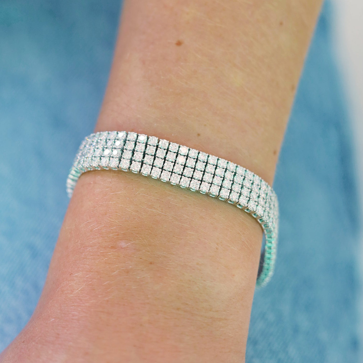 16.52 ctw Diamond 4-Row Bracelet