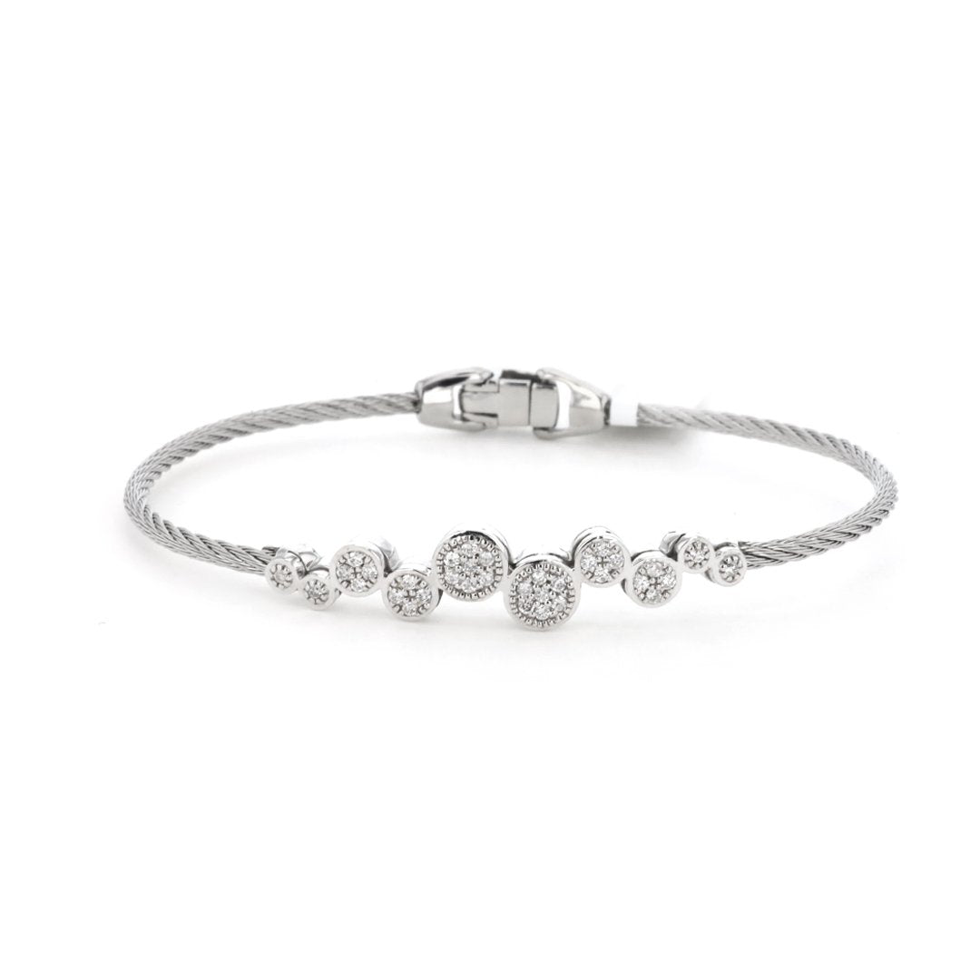 0.28 ctw Diamond Bangle Cable Bracelet