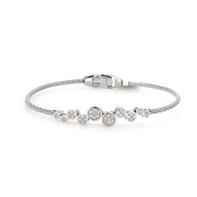 0.28 ctw Diamond Bangle Cable Bracelet