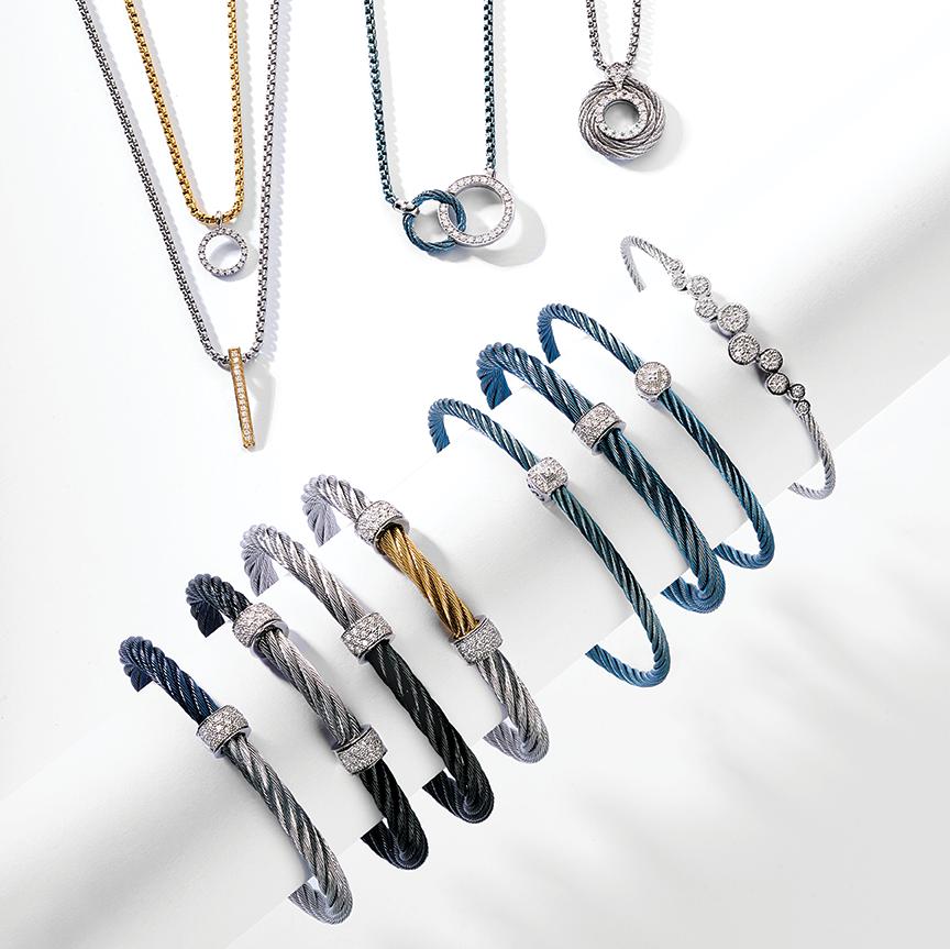 0.28 ctw Diamond Bangle Cable Bracelet