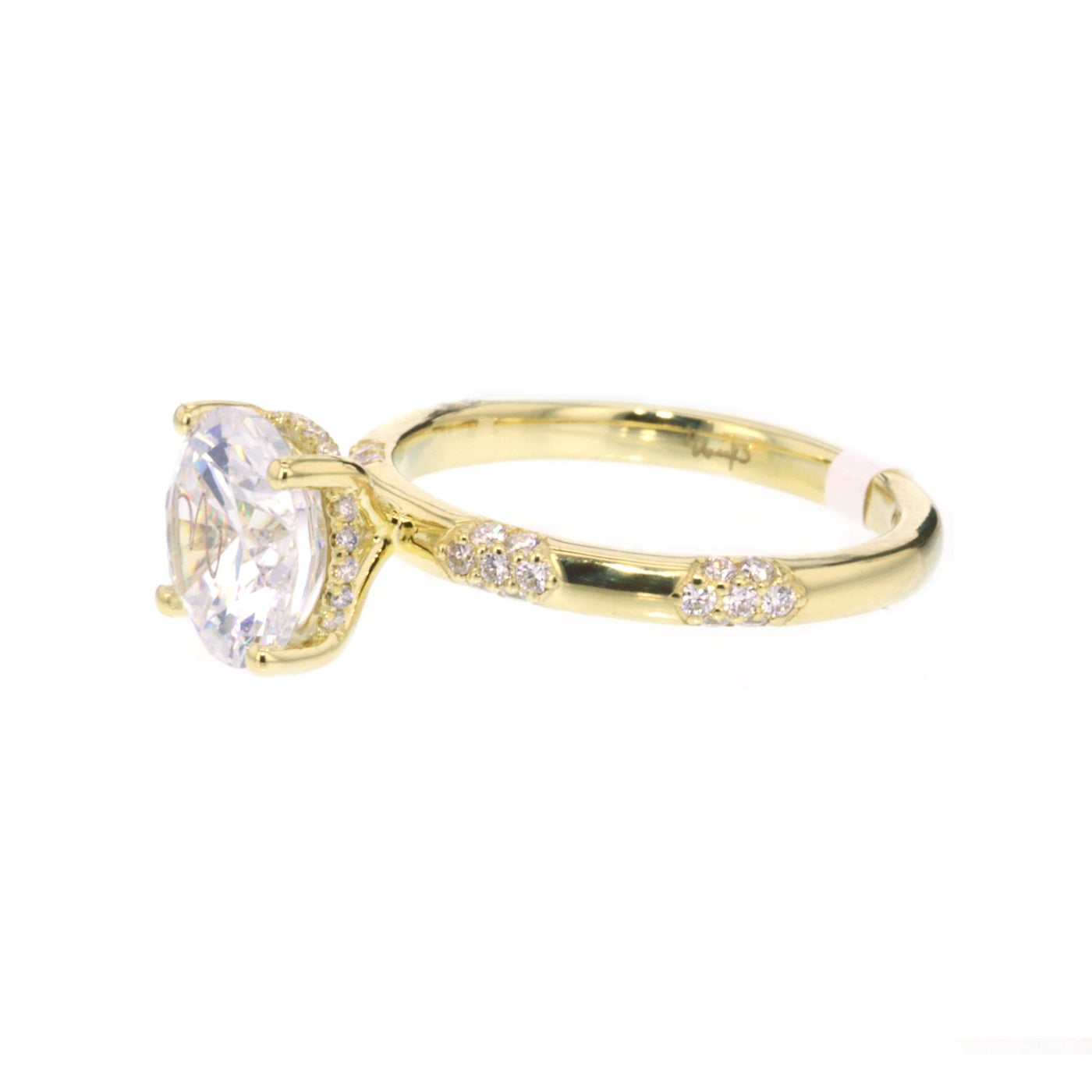 0.28 ctw Diamond Hidden Halo Engagement Ring