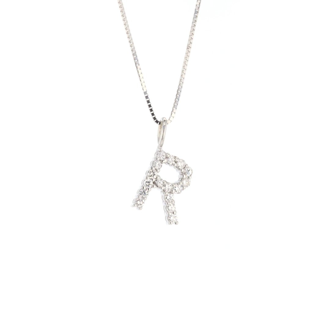 0.53 ctw Diamond Letter "R" Pendant