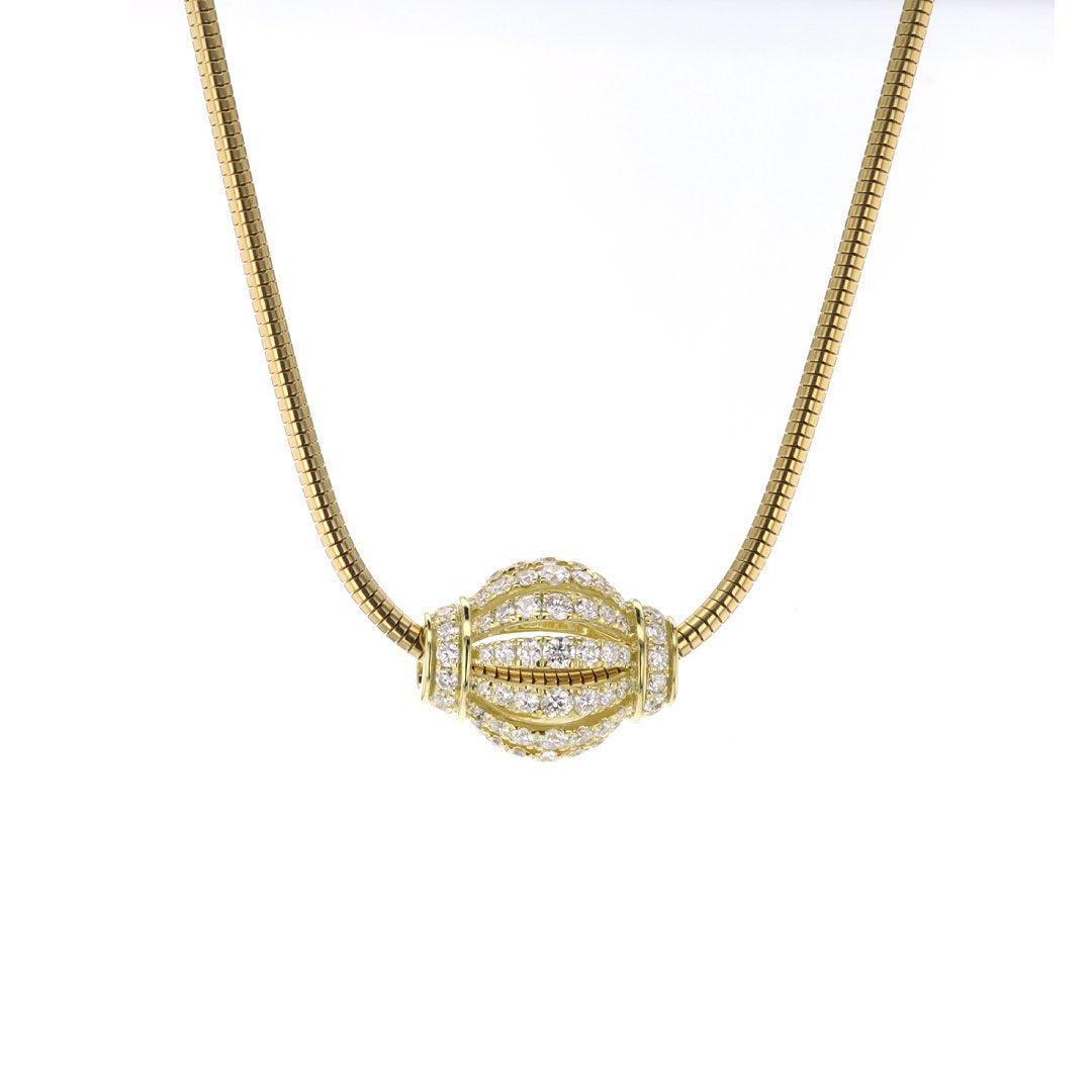 16" 1.56 ctw Diamond Slide Birdcage Necklace