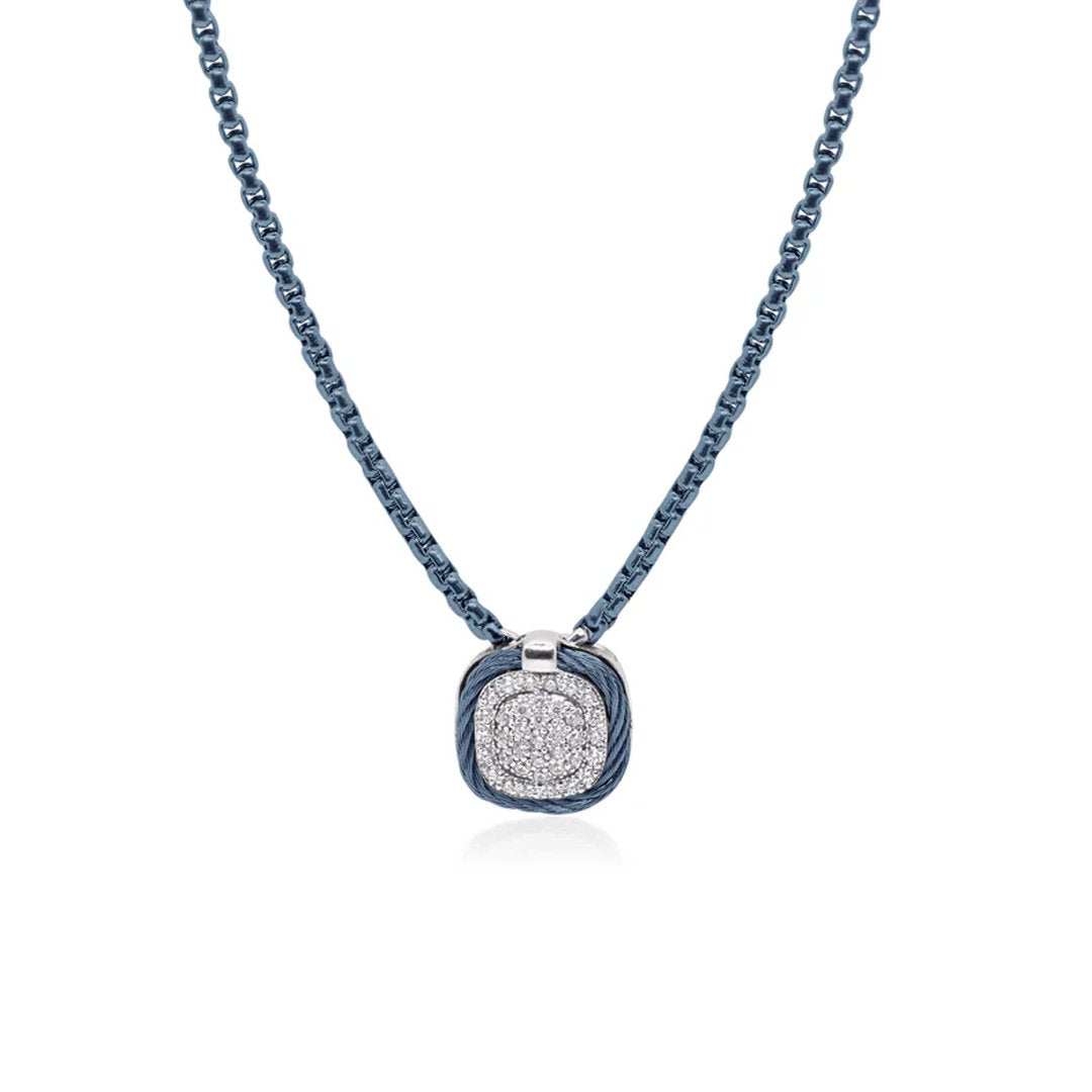 0.19 ctw Diamond Station Necklace