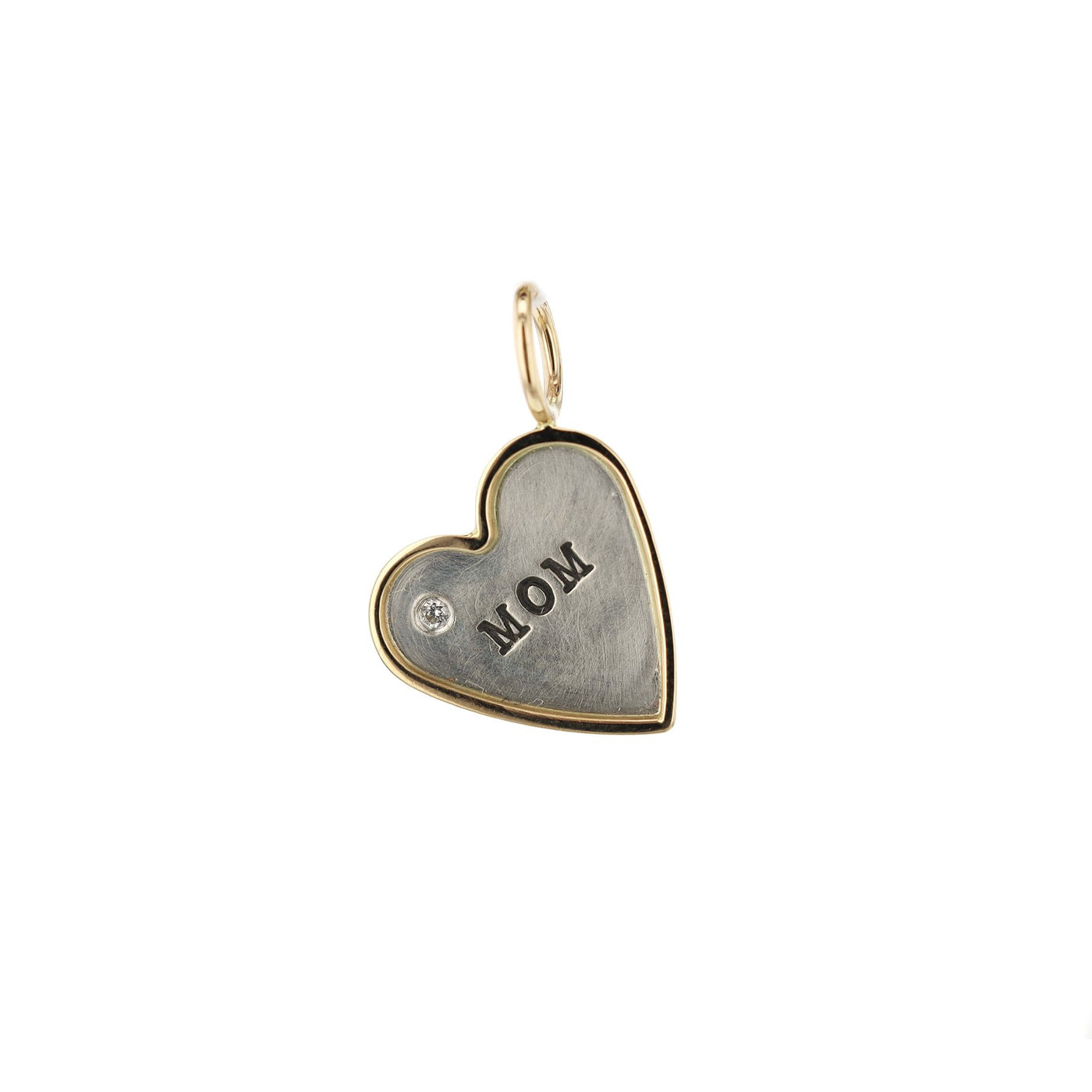Heart Disc Charm Pendant