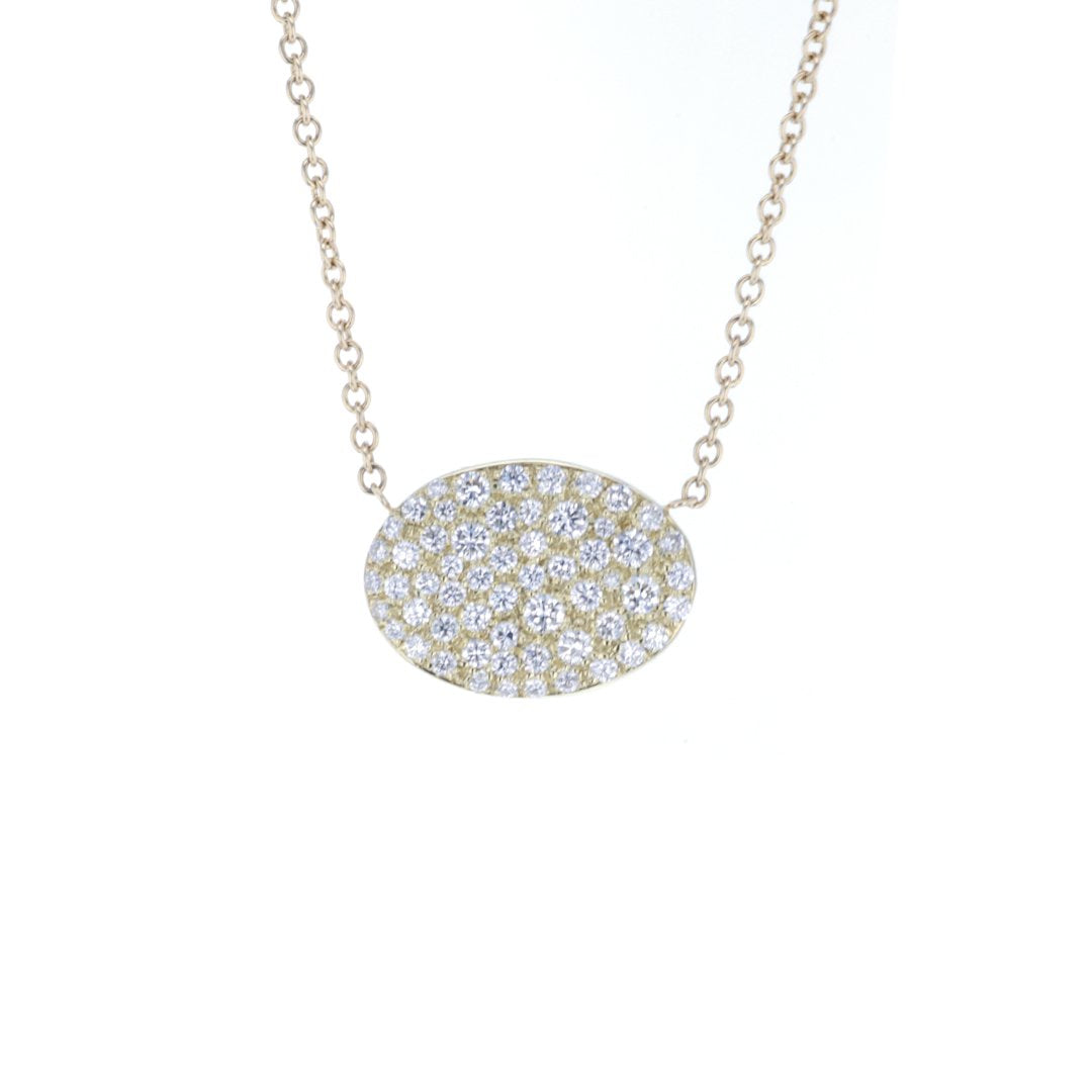 1.35 ctw Diamond Oval Necklace