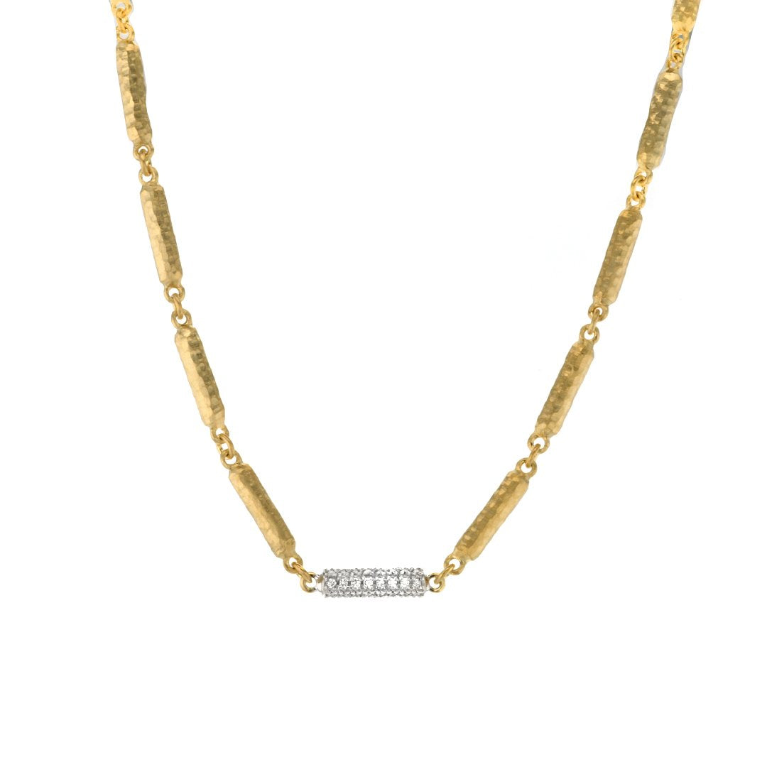 0.19 ctw Diamond Bar Necklace